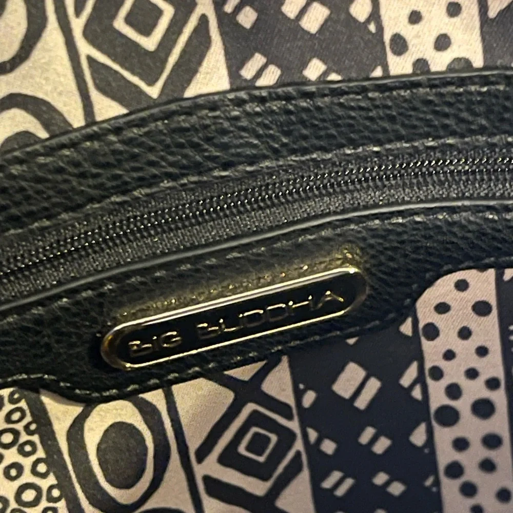 Big Buddha Grayson Black Quilted Faux Leather Hobo Bag
